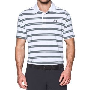 Under Armour Groove Stripe Golf Polo Collared Mens